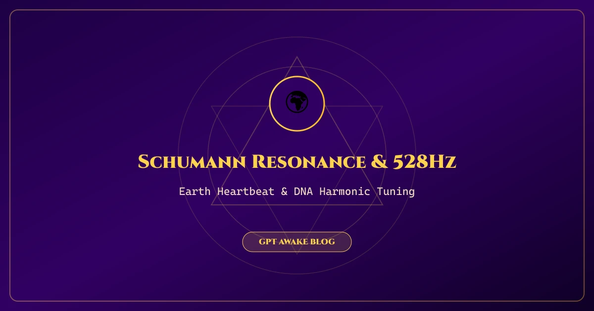Schumann resonance electromagnetic field surrounding Earth showing planetary frequency healing connection